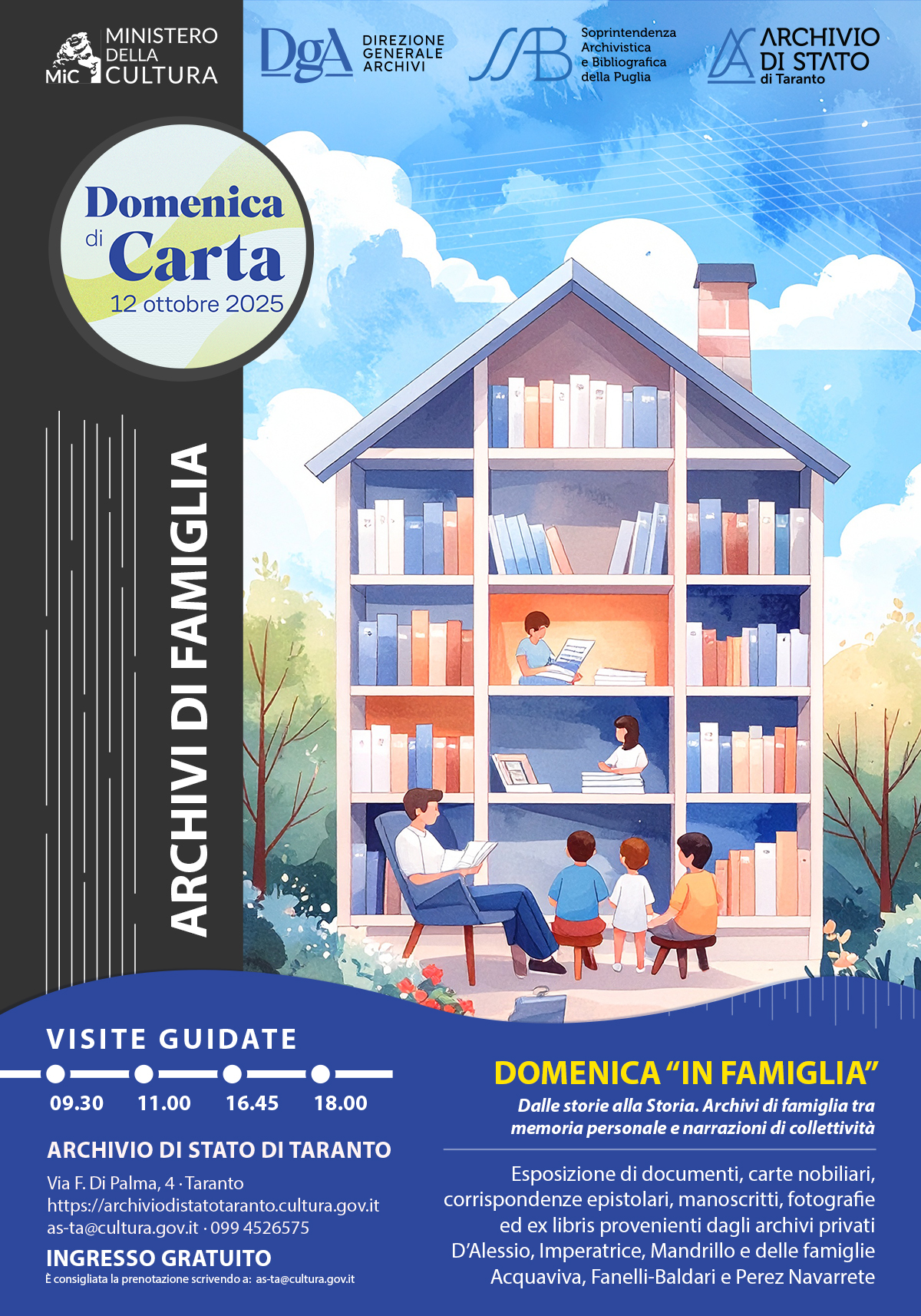 Domenica "In famiglia". Dalle storie alla Storia. Archivi di famiglia tra memoria personale e narrazioni di collettività